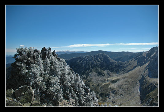 Vue depuis le col de la Camisette