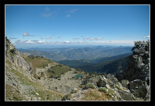 Vue depuis le col de la Camisette