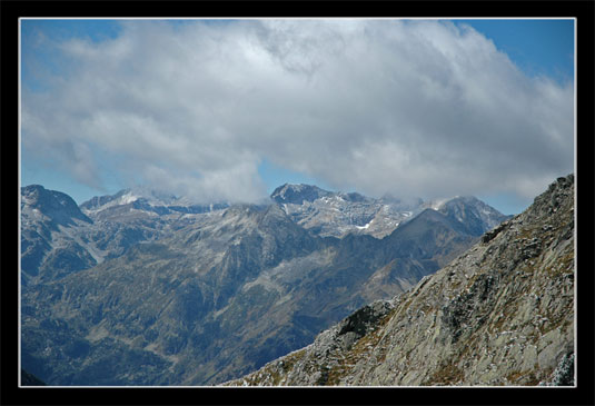 Vue depuis le col de la Camisette