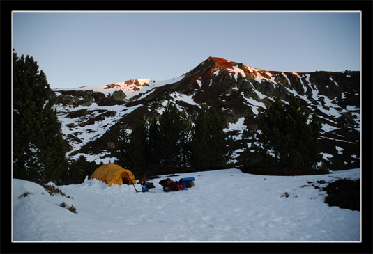 Le sommet et le bivouac