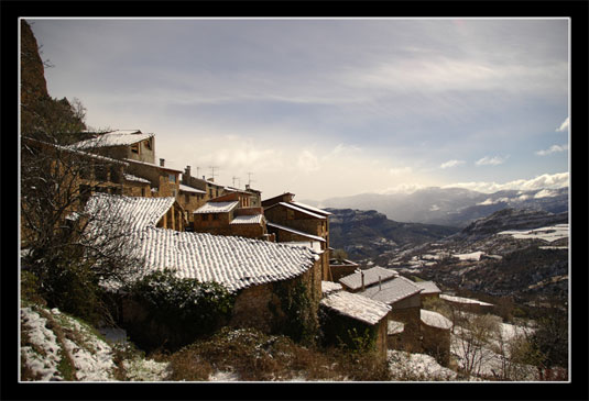 Serradell sous la neige