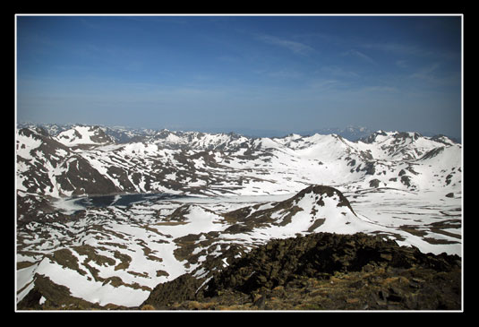 Vue sur l'Estany de Lanos (Nord - Nord Ouest)