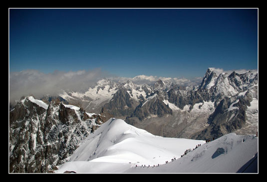 Arrête du glacier blanc