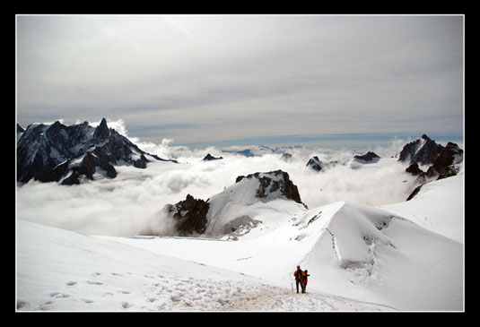 La remontée vers l'Aiguille