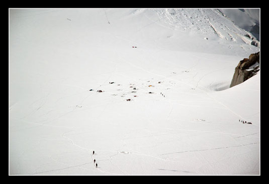 La remontée vers l'Aiguille