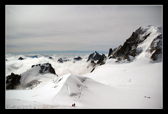 La remontée vers l'Aiguille