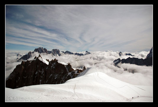 La remontée vers l'Aiguille