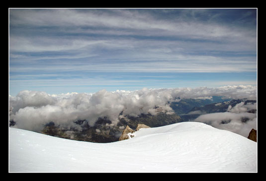 La remontée vers l'Aiguille