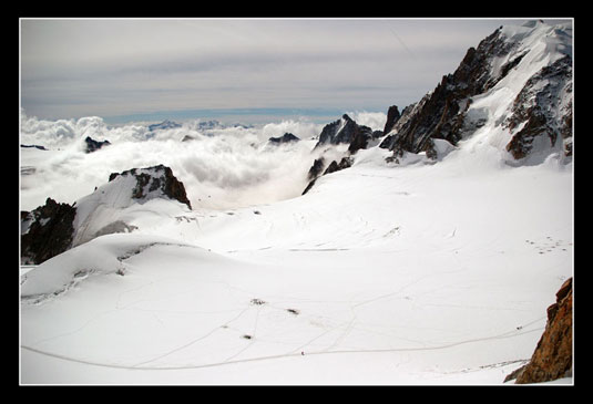 La remontée vers l'Aiguille