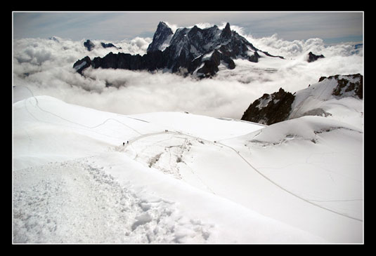 La remontée vers l'Aiguille