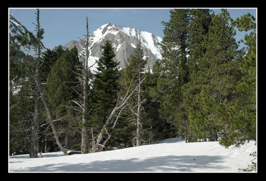 Vue sur le Roc Blanc