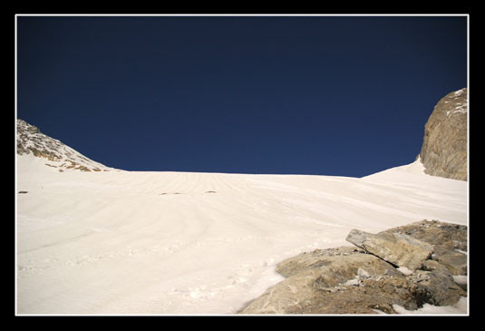 L'entrée du glacier