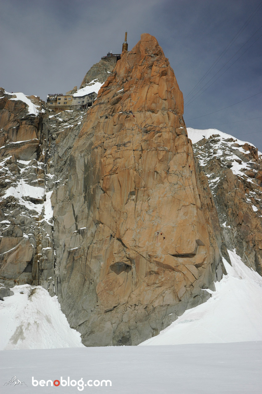 [Eté 2007 – 11] Vallée Blanche – tentative avortée de la voie Rébuffat